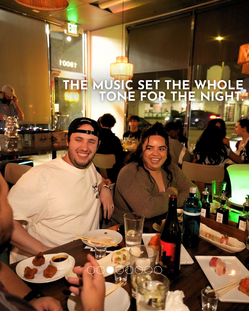 Guests at a restaurant event night